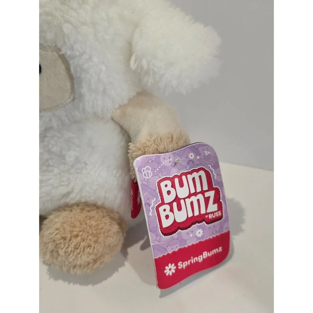 BumBumz by Russ Luv the Lamb 7.5 Inch SpringBumz White Sheep Plush Sensory Toy